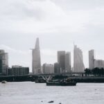 City Architecture - Scenic view of Ho Chi Minh City's skyline with r #13119427