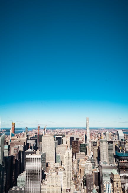 City Architecture - Capture of New York City skyline showcasing skys #1838017