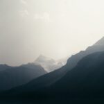 Mountain Landscapes - Dramatic sunrise over the misty mountains of Ban #18398817