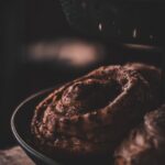 Food Aesthetics - Close-up photo of cacao pastry rolls with a warm #23314644