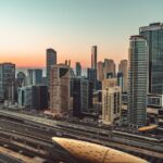 City Architecture - Breathtaking view of the Dubai Marina skyline at #29460238