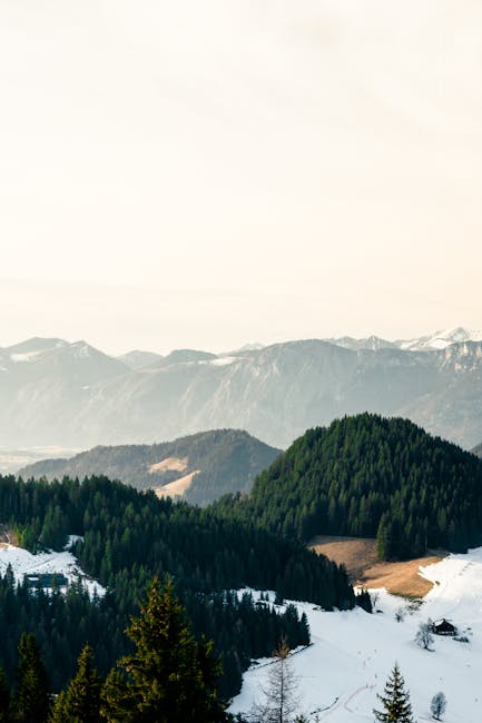 Mountain Landscapes - Breathtaking view of a tranquil alpine landscape #31871479