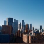 City Architecture - Stunning view of Manchester's skyline with moder #34760016